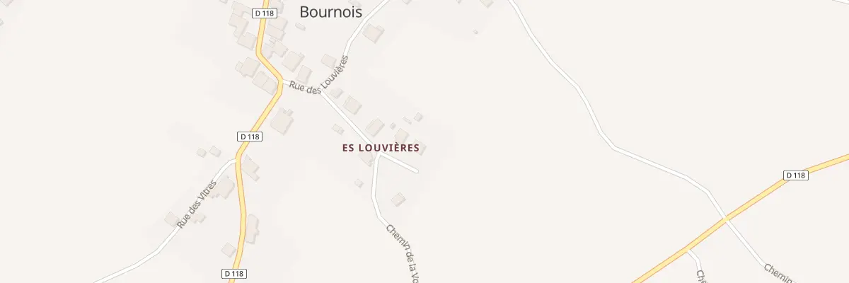 Plan du 11 Rue du Paradis à Bournois