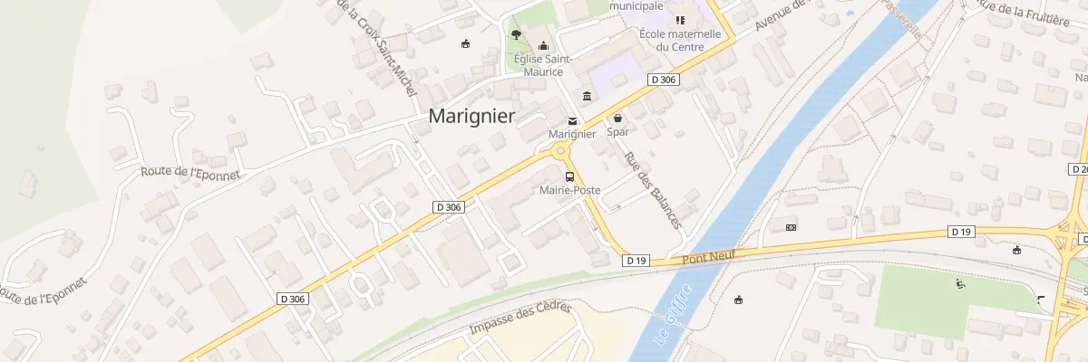 Plan du 33 Av de la Plaine à Marignier
