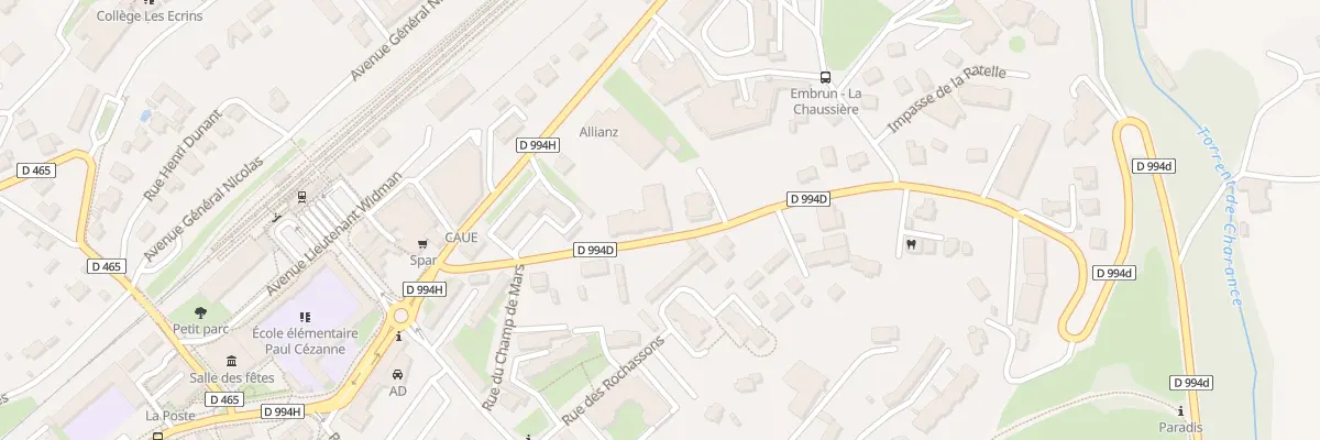 Plan du 11 Rue Edouard Przybylski à Embrun