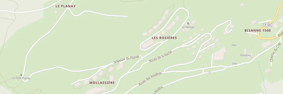 Plan du 5548F Les Rosieres à Villard-sur-Doron
