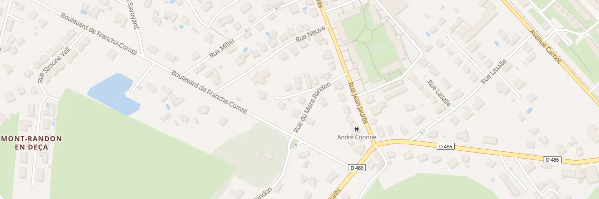 Plan du 14 Rue du Mont Randon à Lure