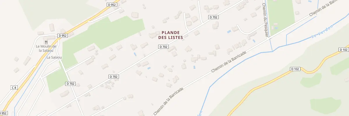 Plan du 7511 Plan des Listes à Castellane