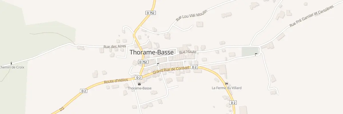 Plan du 5169 Le Village à Thorame-Basse