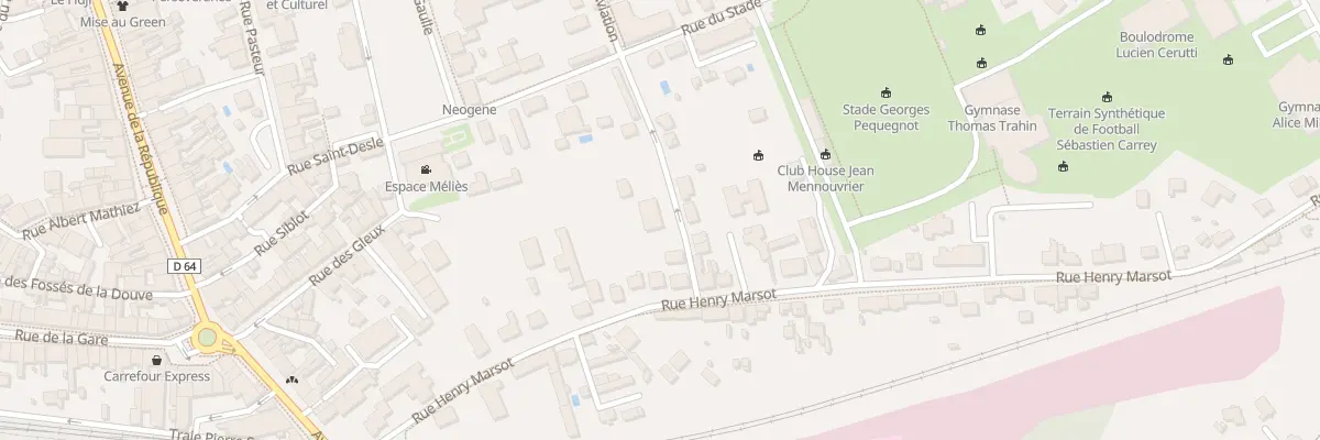 Plan du 3 Rue de l’Aviation à Lure