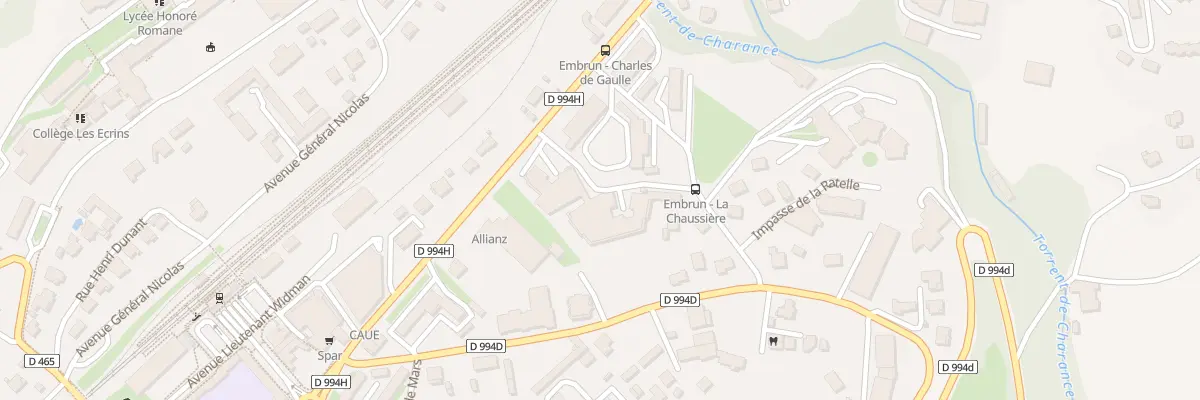 Plan du 22 Av Charles de Gaulle à Embrun
