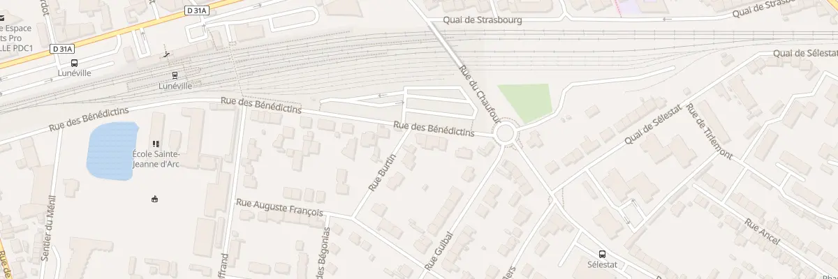 Plan du 36 Rue des Bénédictins à Lunéville
