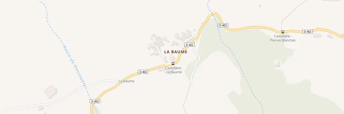 Plan du 7555 Hameau de la Baume à Castellane
