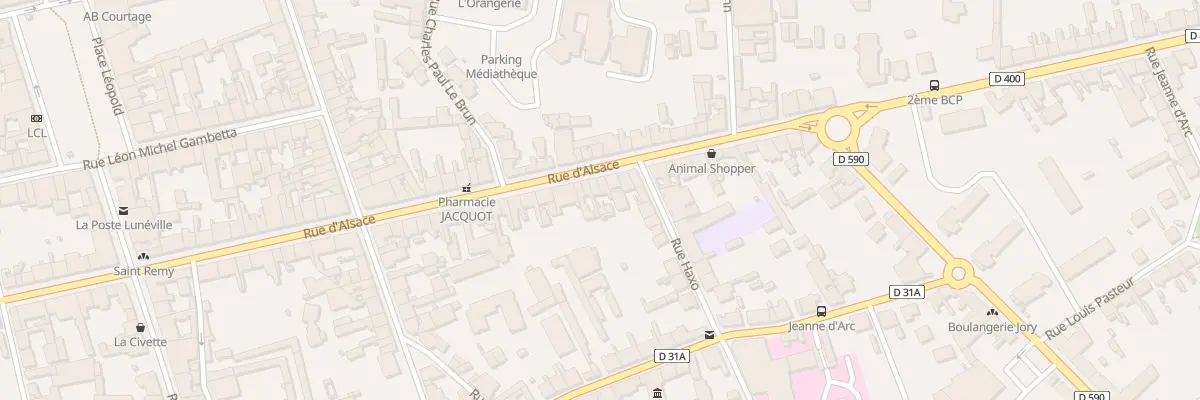 Plan du 78 Rue d’Alsace à Lunéville