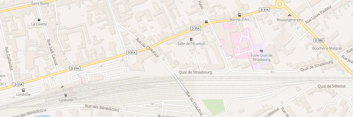 Plan du 9B Rue du Chaufour à Lunéville