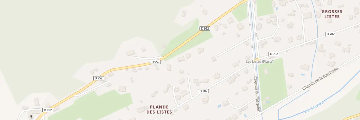 Plan du 7185 Plan des Listes à Castellane