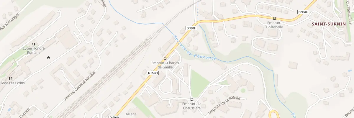 Plan du 26 Av Charles de Gaulle à Embrun