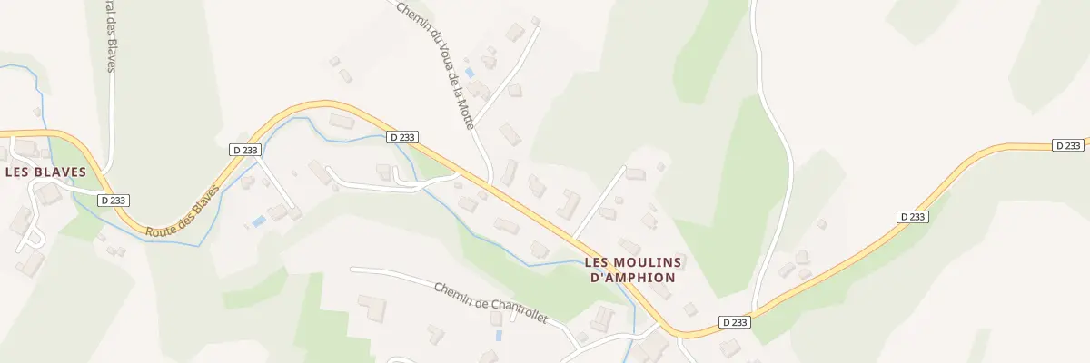 Plan du 1400 Rte du Moulin d’Amphion à Lyaud