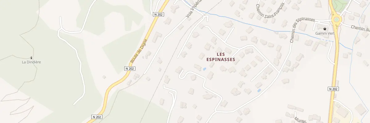 Plan du 7073 Les Espinasses à Saint-André-les-Alpes