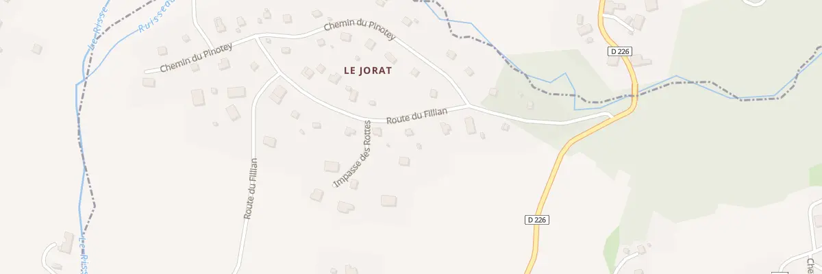 Plan du 273 Rte du Fillian à Onnion