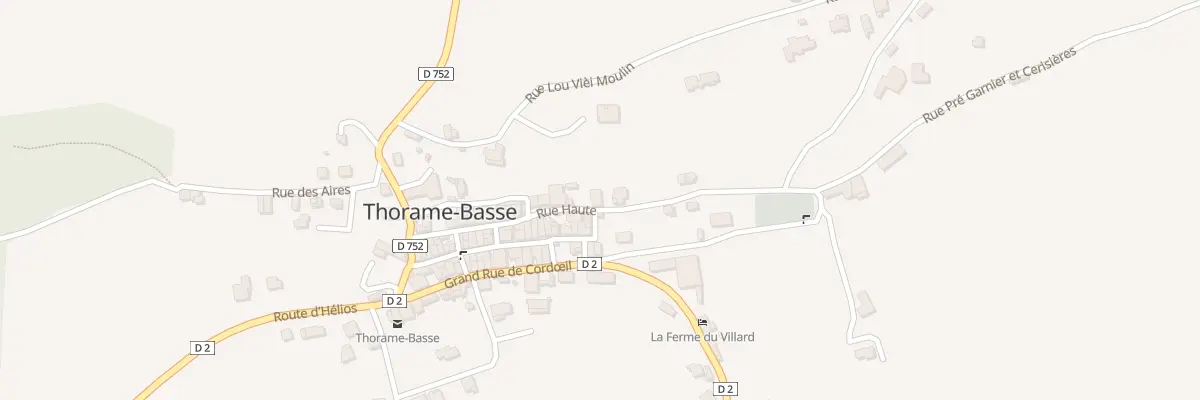 Plan du 5212 Le Village à Thorame-Basse