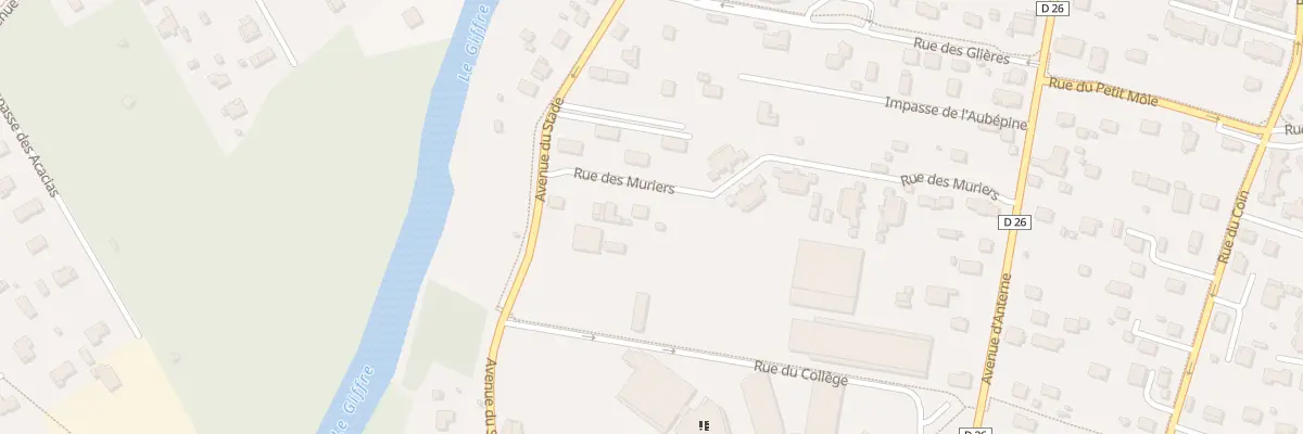 Plan du 633 Av du Stade à Marignier