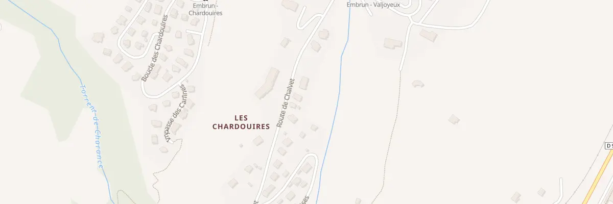 Plan du 30 Rte de Chalvet à Embrun