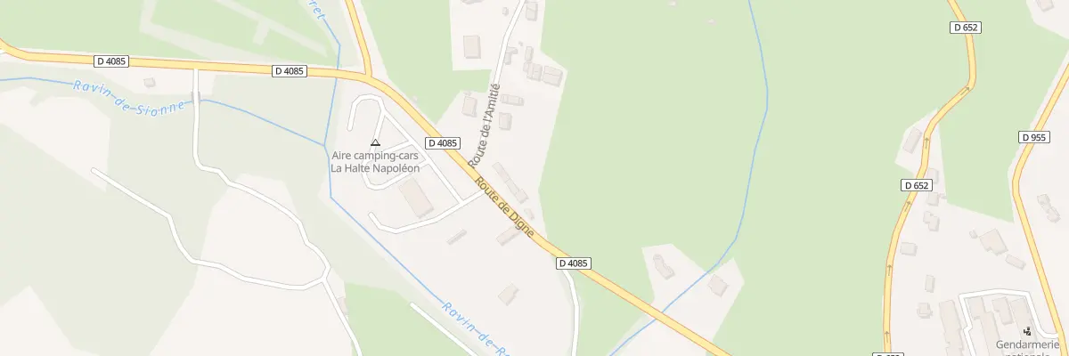 Plan du 586 Rte de Digne à Castellane