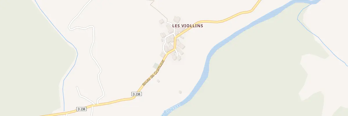 Plan du 5170 Les Viollins à Freissinières