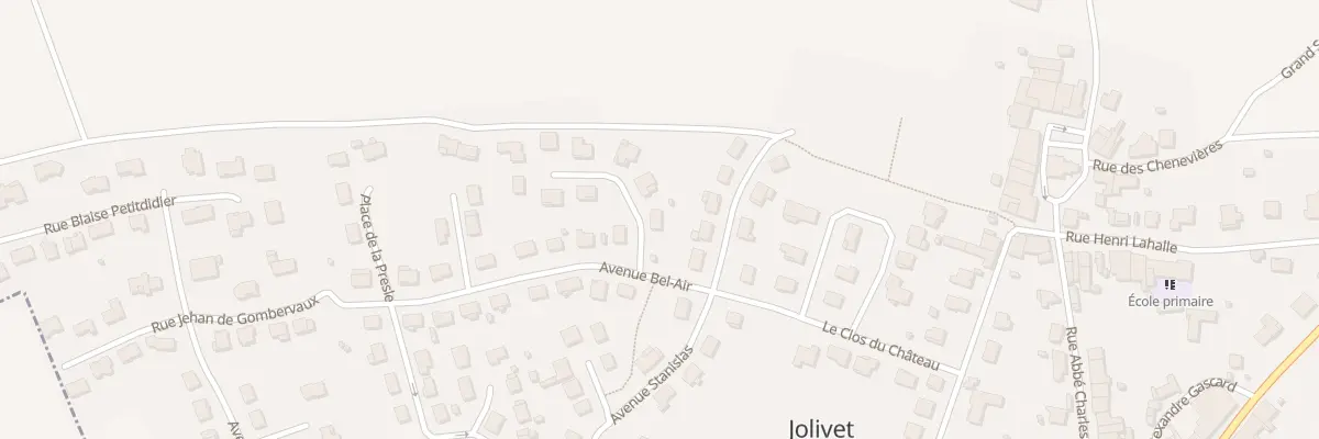 Plan du 1 All de l’Aubepine à Jolivet