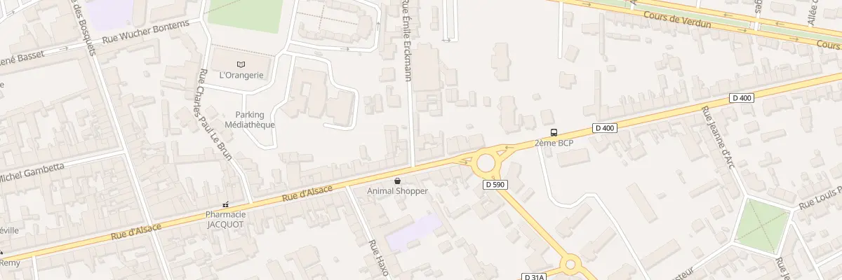 Plan du 21 Rue Erckmann à Lunéville