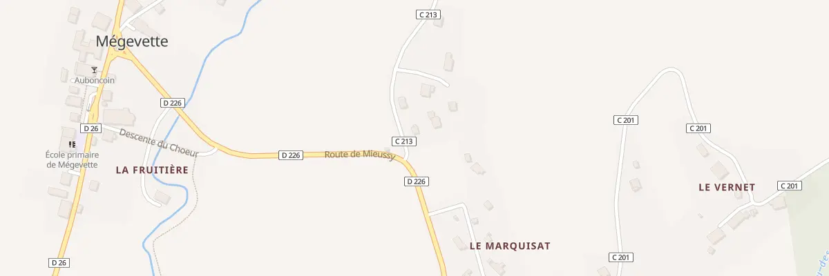 Plan du 1121 Rte du Château à Mégevette