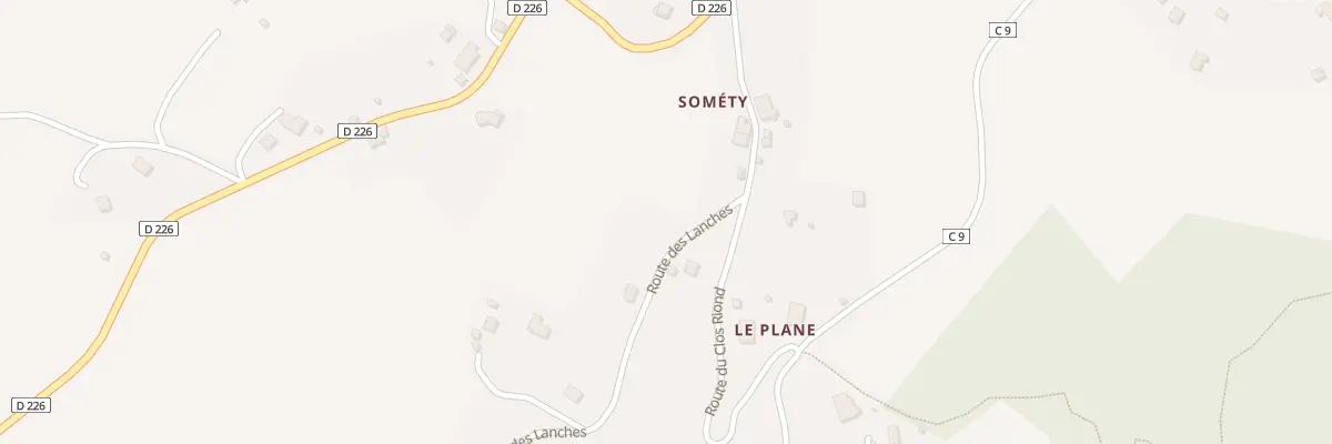 Plan du 54 Rte des Lanches à Onnion