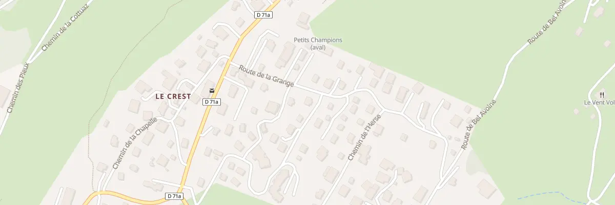 Plan du 144 Rte de la Grange à Crest-Voland