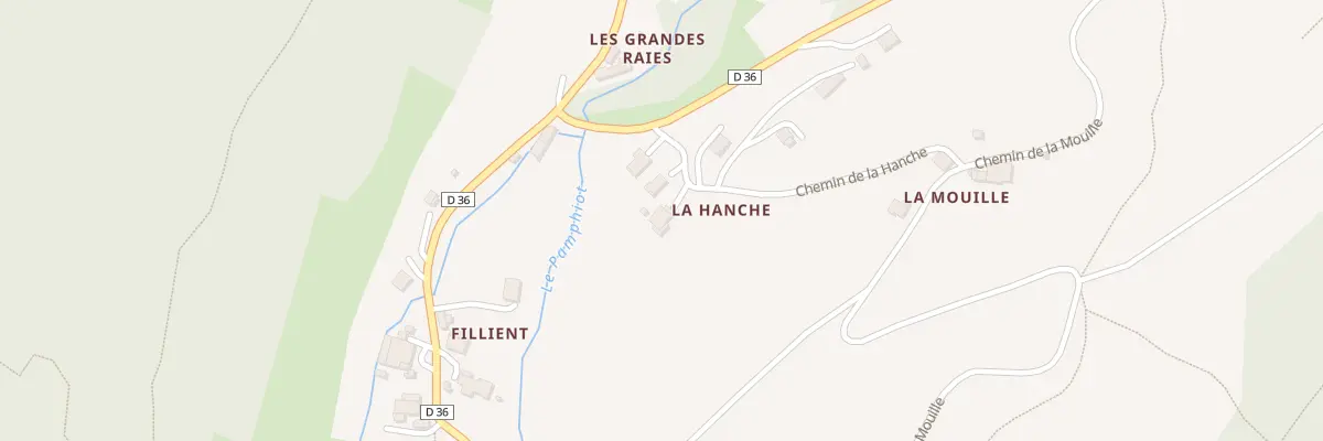 Plan du 54 Che de la Hanche à Orcier