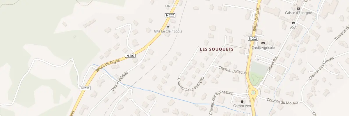 Plan du 5245 Les Souquets à Saint-André-les-Alpes