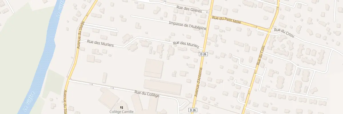 Plan du 95 Rue des mûriers à Marignier