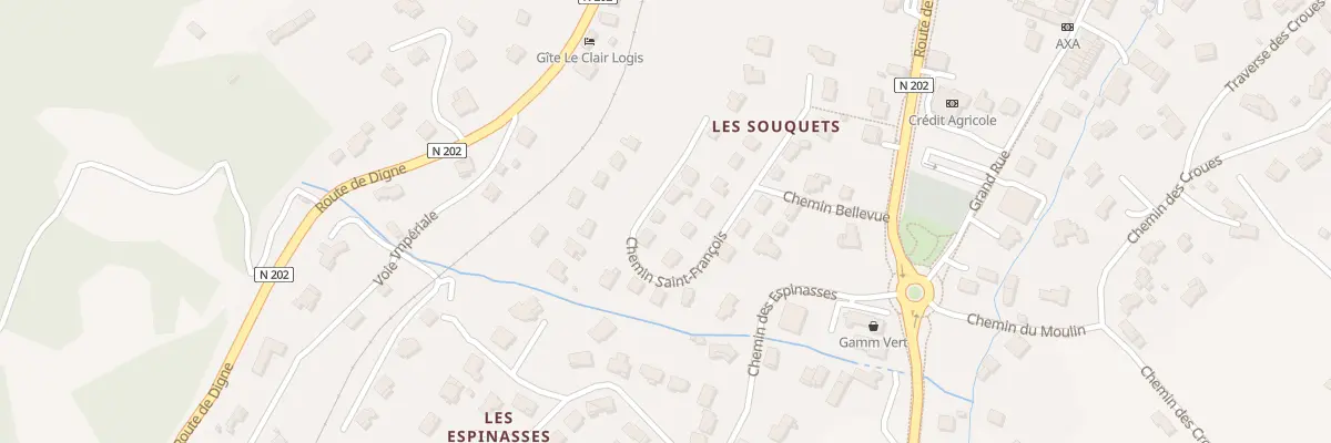 Plan du 5253A Les Souquets à Saint-André-les-Alpes