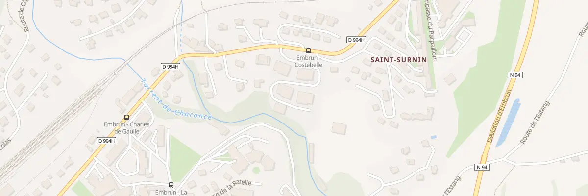 Plan du 54B Av Charles de Gaulle à Embrun