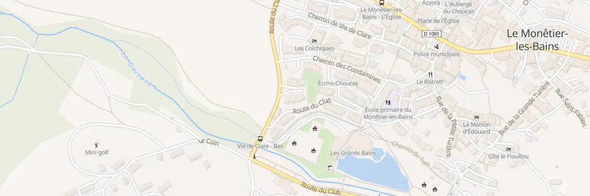 Plan du 241 Rte de la Guisane au Monêtier-les-Bains