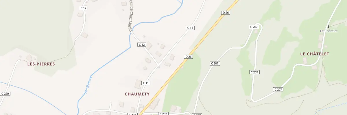 Plan du 208 Rte de Dorjon à Mégevette