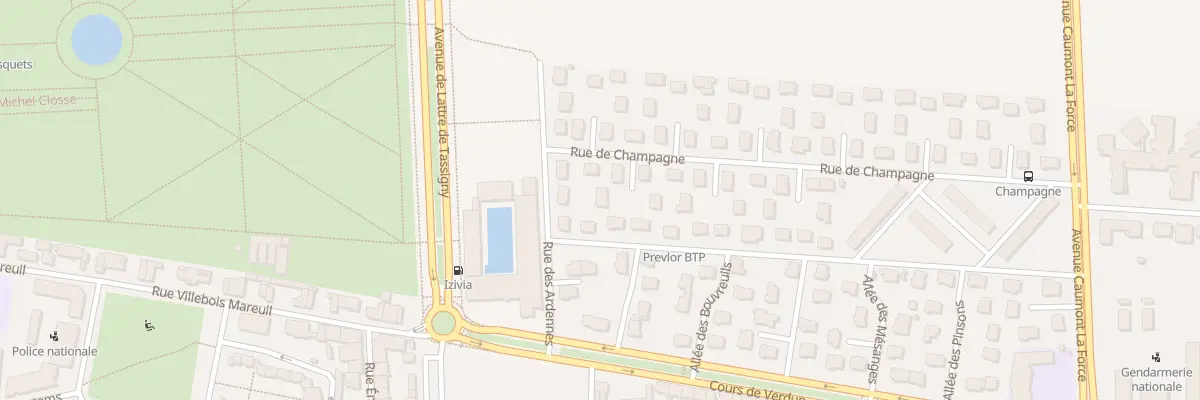 Plan du 4 All des Canaris à Lunéville
