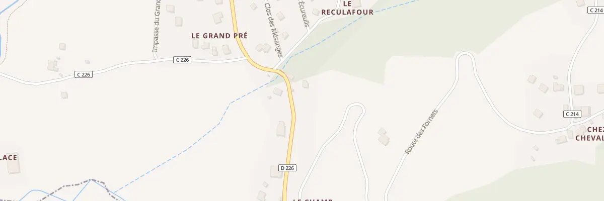 Plan du 107 Rte des Fornets à Mégevette