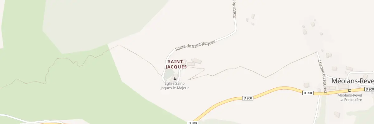 Plan du 1000A Rte de Saint-Jacques à Méolans-Revel