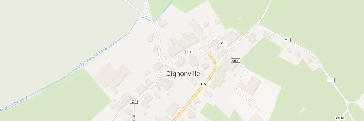 Plan du 93 Rue de la Praye à Dignonville