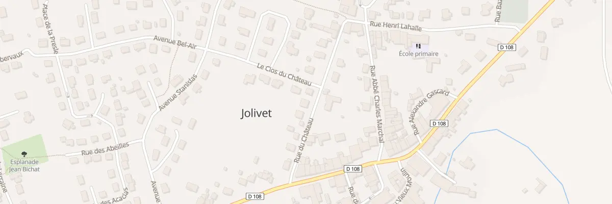 Plan du 7 Rue du Château à Jolivet