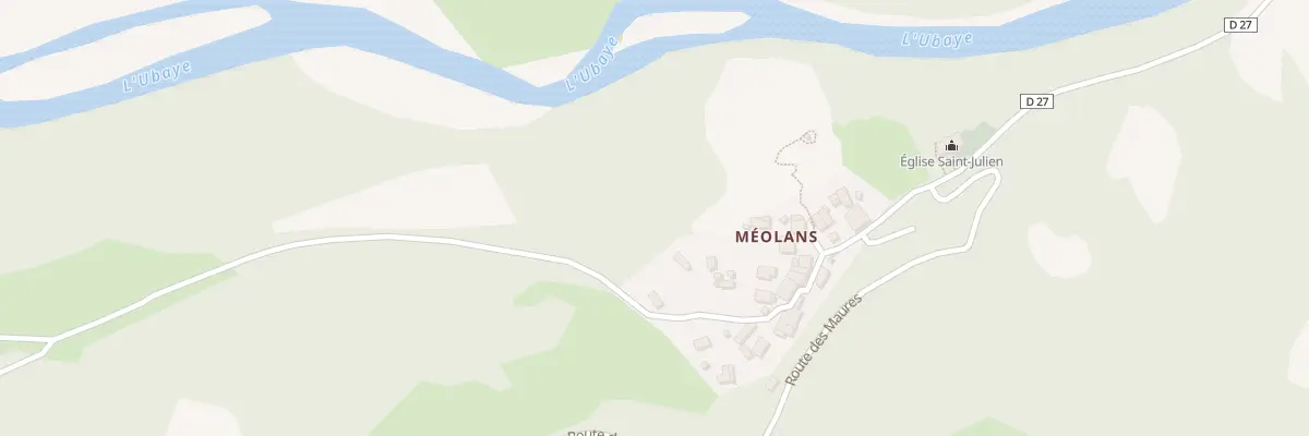 Plan du 90 Che de la Tourrasse à Méolans-Revel