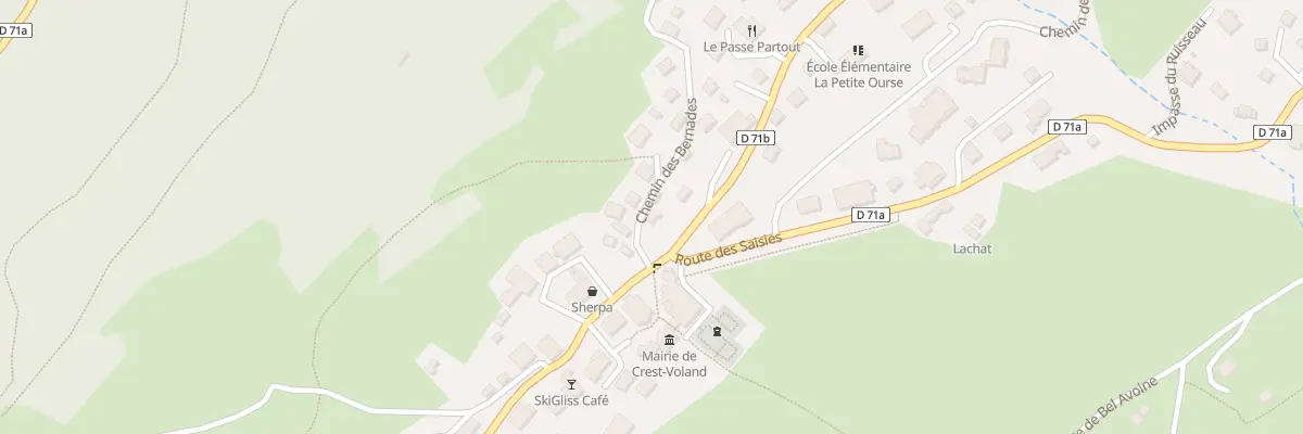 Plan du 40 Che des Bernades à Crest-Voland