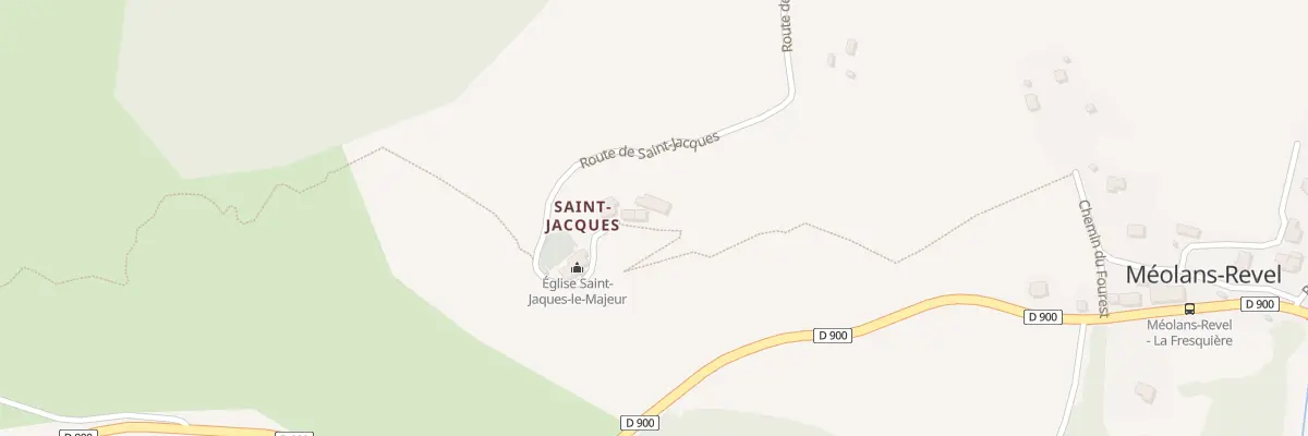 Plan du 1000C Rte de Saint-Jacques à Méolans-Revel