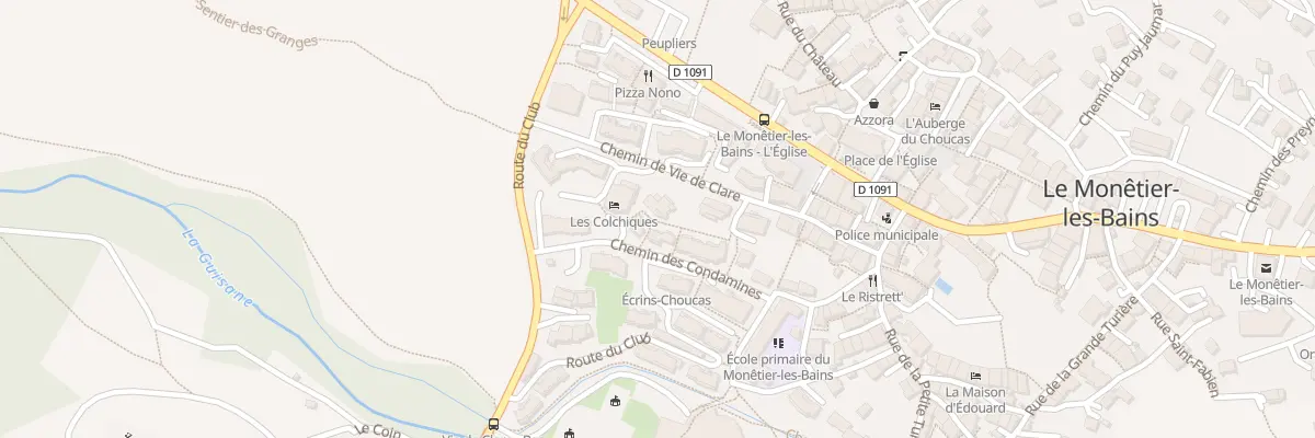 Plan du 250 Rte de la Guisane au Monêtier-les-Bains