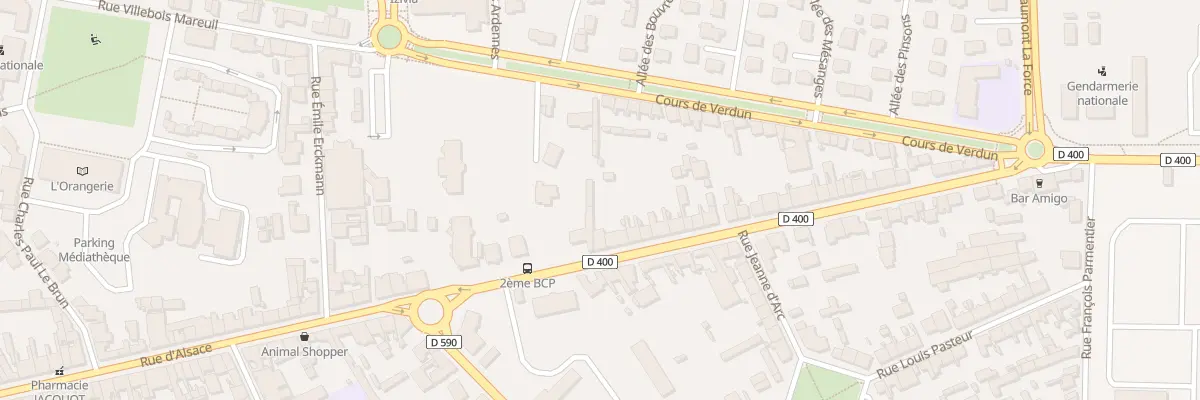 Plan du 13 Av Voltaire à Lunéville