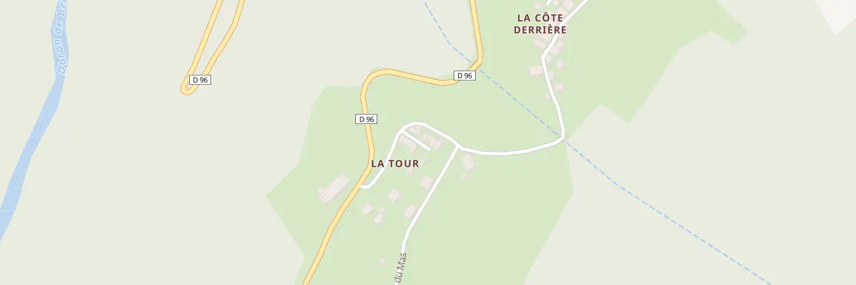 Plan du 122 Rte de la Côte-Derrière aux Belleville