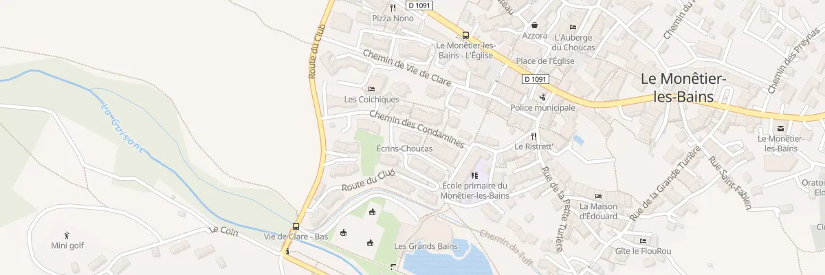 Plan du 5874 Rte de la Guisane au Monêtier-les-Bains