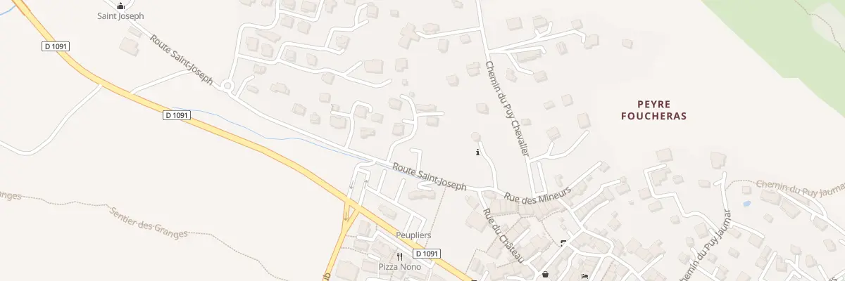 Plan du 34 Rte de Saint Joseph au Monêtier-les-Bains