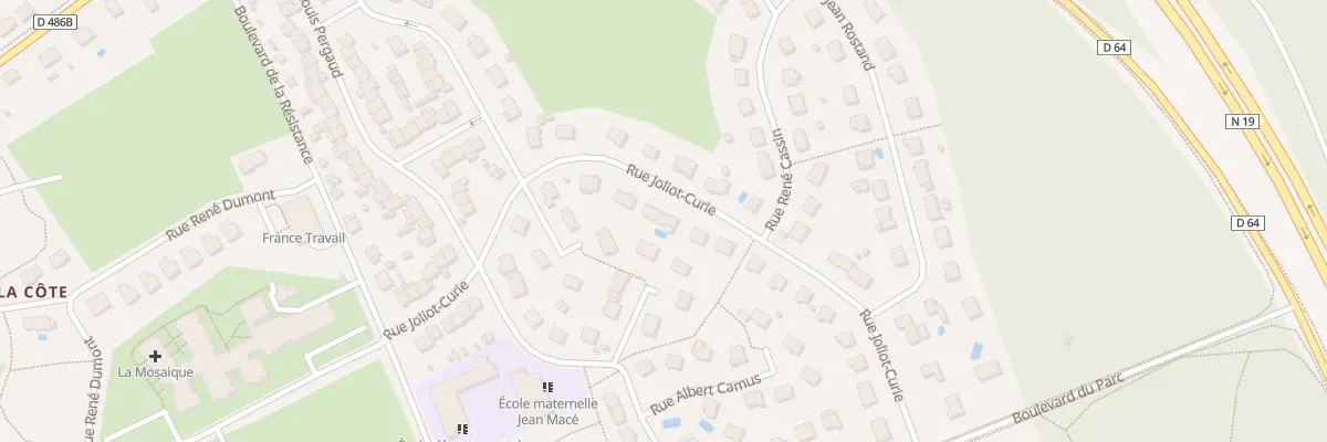 Plan du 21 Av Joliot Curie à Lure