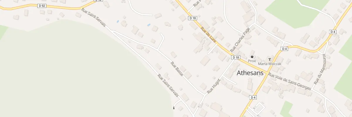 Plan du 6 Rue Basse à Athesans-Étroitefontaine